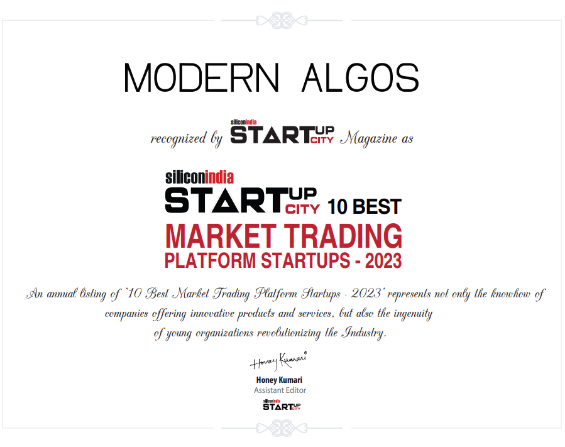 Recognised as - Best Trading Platform